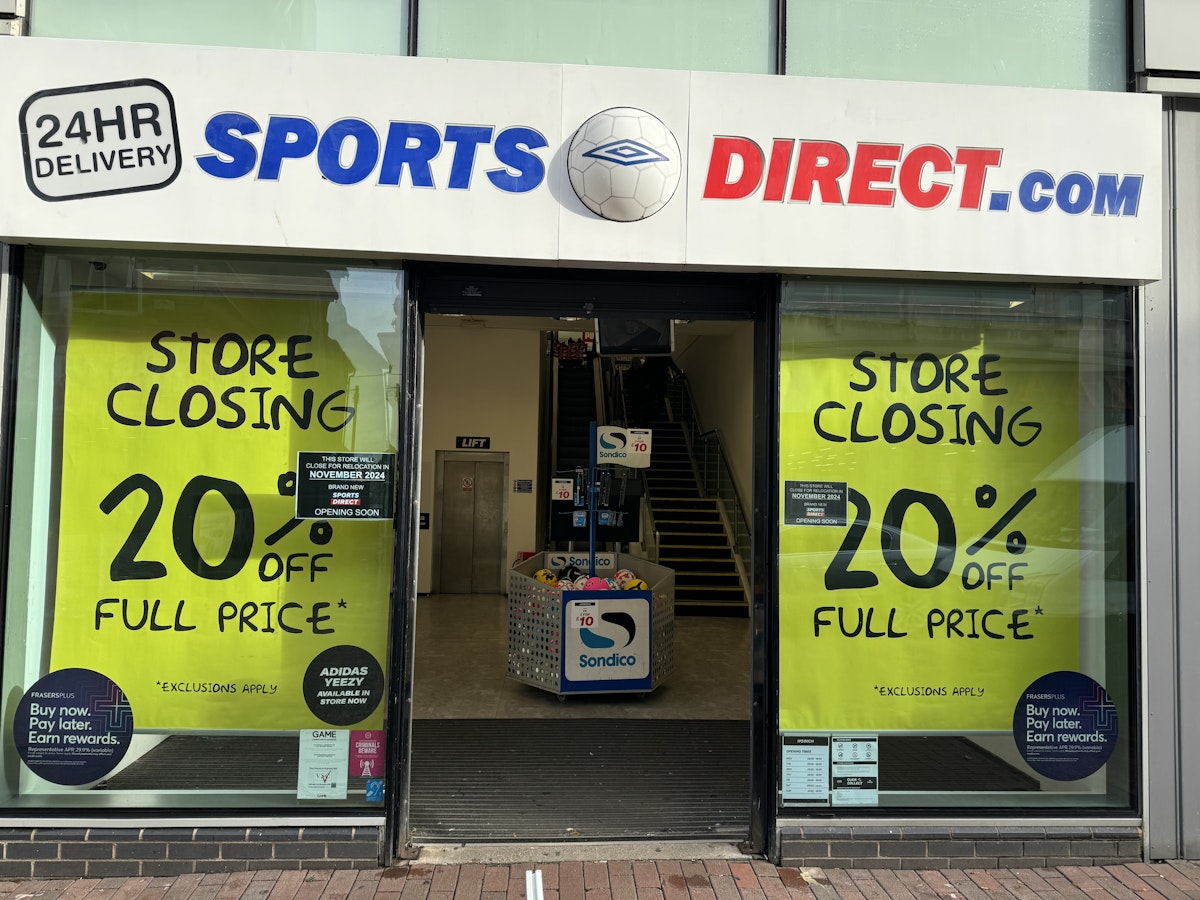 Former Sports Direct on Carr Street, Ipswich